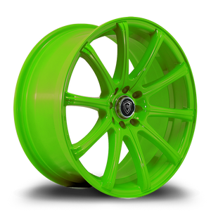 WHITE DIAMOND W3195 4x100/4x114.3 18x8+35 GREEN