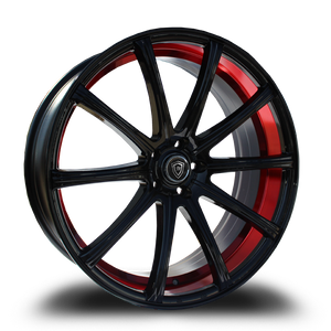 WHITE DIAMOND W3195 5x120 20x8.5+35 RED / BLACK