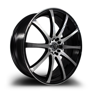 WHITE DIAMOND W3196 5x114.3 20x8.5+35 BLACK / MACHINED