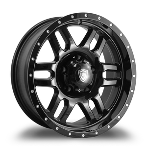 WHITE DIAMOND W3244 5x139.7 17x8-10 BLACK - GLOSSY BLACK