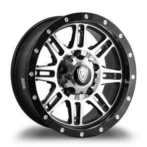 WHITE DIAMOND W3310 6x135 20x9+0 BLACK / MACHINED