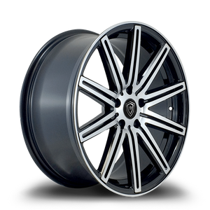 WHITE DIAMOND W7103 5x120 18x9+30 BLACK / MACHINED