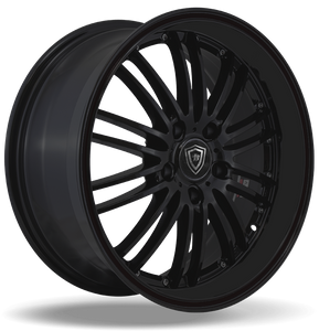 WHITE DIAMOND W820 5x100/5x114.3 17x7.5+38 BLACK  - MATTE BLACK