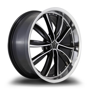 WHITE DIAMOND W981 5x114.3 20x8.5+35 BLACK / MACHINED