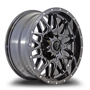 WHITE DIAMOND W2734 5x139.7 17x8-10 BLACK - GLOSSY BLACK