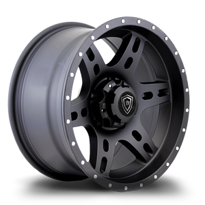 WHITE DIAMOND W2757 6x139.7 16x8-10 BLACK  - MATTE BLACK