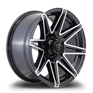 WHITE DIAMOND W2759 5x127 15x8-10 BLACK / MACHINED