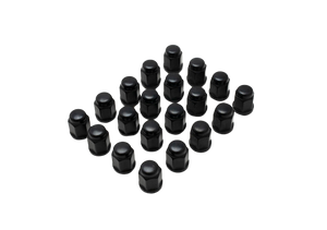 WheelMate Lug Nut Acorn Bulge  12x1.50 Black  Set of 20