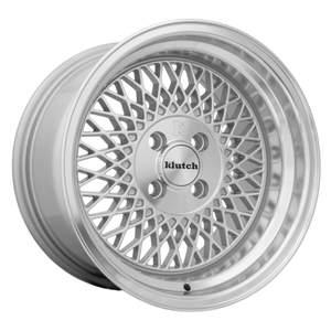 Klutch SL1 4x108 15x8.5  +20 Silver Machined Lip