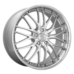 MRR GT1 5x114.3 19x8.5  +20 Hyper Silver Machine Lip