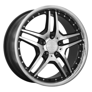 MRR RW2 5x112 18x9  +45 Black Chrome Lip