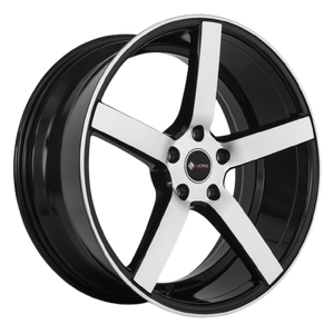 Vors TR5 5x114.3 18x8  +35 Black Machined Face