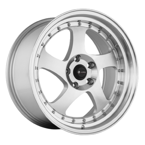 Vors VR2 4x100 15x8 +20 Silver Machine Face Lip Chrome Rivet Vors VR2 4x100 15x8 +20 Silver Machine Face Lip Chrome Rivet
