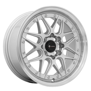 Vors VR7 4x100/4x114.3 15x9 +0 Silver Machine Face Lip Chrome Rivet Vors VR7 4x100/4x114.3 15x9 +0 Silver Machine Face Lip Chrome Rivet