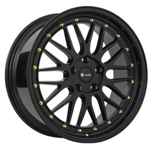 Vors VR8 5x110 20x8.5  +35 All Black Gold Rivet — product photo