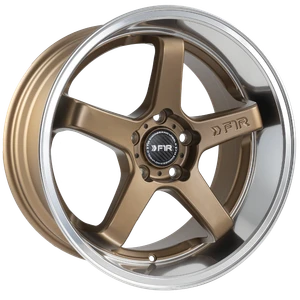 F1R FC5 5x100 18x9.5 +35 Satin Bronze/Polish Lip — product photo