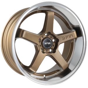 F1R FC5 5x114 18x9.5 +38 Satin Bronze/Polish Lip — product photo