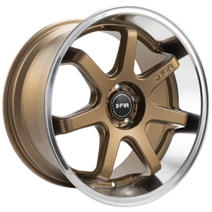 F1R FC7 5x100 18x9.5 +35 Satin Bronze/Polish Lip — product photo