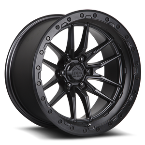 LOCK OFFROAD KRAWLER 6x135 17x9 -12 Matte Black W Matte Black Ring