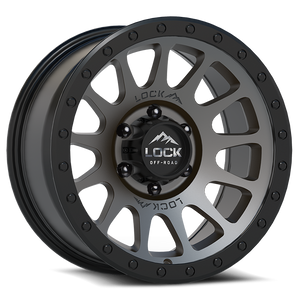 LOCK OFFROAD YOSEMITE 6x135 17x9 +0 Matte Grey W Matte Black Ring