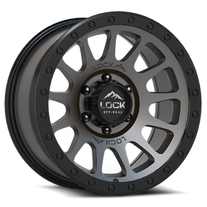 LOCK OFFROAD YOSEMITE 6x135 20x10 -18 Matte Grey W Matte Black Ring