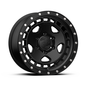 fifteen52 TURBOMAC HD 5x127 17x8.5 +0 ASPHALT BLACK (SATIN BLACK/STEEL HARDWARE)