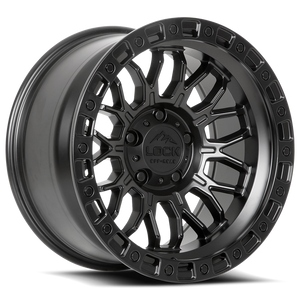 LOCK OFFROAD COMBAT 5x127 20x9+0 Matte Black W Matte Black Ring