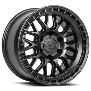 LOCK OFFROAD ONYX 6x139.7 17x9+1 Matte Black W Matte Black Ring