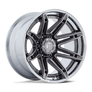 Fuel 1PC FC401 BRAWL 6X139.7 24x12 -44 PLATINUM WITH CHROME LIP