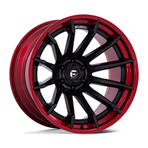 Fuel 1PC FC403 BURN 6X135 22x12 -44 MATTE BLACK WITH CANDY RED LIP