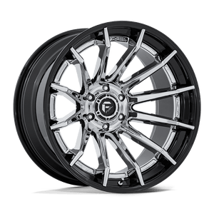 Fuel 1PC FC403 BURN 6X135 22x10 -18 CHROME WITH GLOSS BLACK LIP