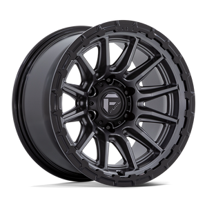 Fuel 1PC FC866 PISTON 6X139.7 20x10 -18 MATTE GUNMETAL W/ GLOSS BLACK LIP