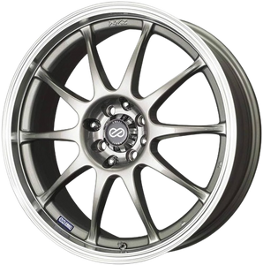 Enkei J10 5x100/114.3 15x6.5+38 Silver w/ Machined Lip