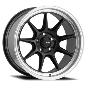 Konig Countergram 5x114.3 18x11+15 Matte Black / Matte Machined Lip