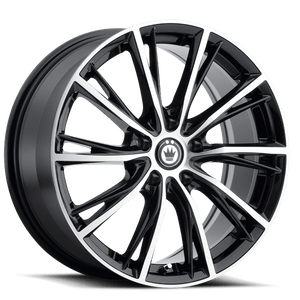 Konig Impression 5x114.3 16x7.5+40 Gloss Black w/ Machined Face