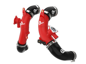 aFe 23-24 Toyota Sequoia V6-3.4L Hybrid BladeRunner 2.5in Aluminum Hot Charge Pipe - Red - 46-20718-R Photo - Primary
