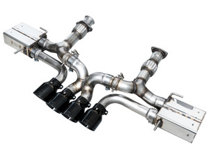 AWE 2023 C8 Corvette Z06 SwitchPath Cat-Back Exhaust - Diamond Black Tips - 3025-43906 Photo - Primary