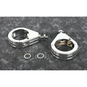 Bikers Choice Chrome Grooved 41MM Clamp With 5/16-18 Stud Universal Custom Pr - 482426 User 1