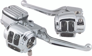 Bikers Choice 96-06 Big Twin 96-03XL With 11/16 Bore Master Cylinder Chrome Handlebar Control Kit - 488731 Photo - Primary