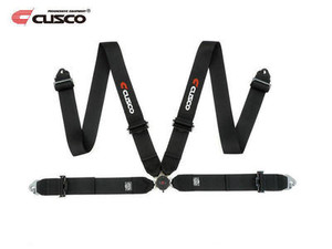 Cusco Universal 4 Point 3in Shoulder 3in Lap w/ Eyebolts (7/16-20UNF Thread) Racing Harness - Black - 00B CRH N4BK User 1