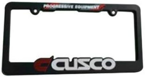 Cusco License Plate Frame Black Usdm Spec Limited - CUS LPF BK User 1