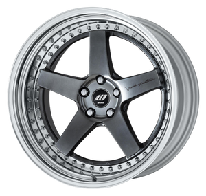 Work Zistance W5s 5x115 19x10+-8 r disk Brilliant Silver Black