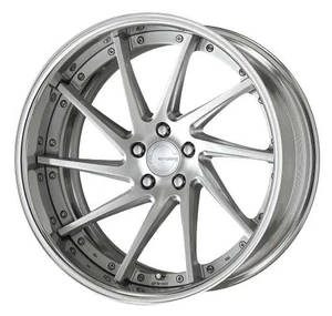 Work Gnosis Cvs 5x114.3 19x7.5+45 H Disk Brush Silver Clear