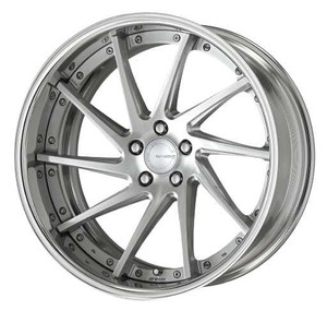 Work Gnosis Cvs 5x114.3 19x7.5+45 W Disk Brush Silver Clear