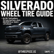 Chevy Silverado 1500 Wheel & Tire Guide: Stock to 6-Inch Lift Sizing