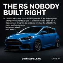 Ford Focus RS Mk3 Build Guide: 2.3L EcoBoost Mod Order