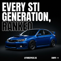 Subaru WRX STI History: Every Generation Ranked