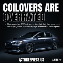 Are Coilovers Overrated? Why Springs Beat Cheap Coilovers Every Time