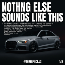 Audi 8V RS3: 3 Reasons This Five-Cylinder Is Worth It