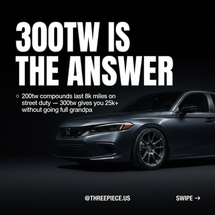 300TW Tires: The Sweet Spot for Street Builds Over 200TW Hype